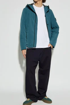 Stone Island BIAŁY T-shirt z logo