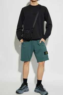 Stone Island CZARNY Bluza z logo
