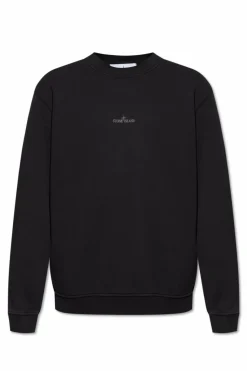Stone Island CZARNY Bluza z logo