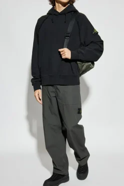 Stone Island CZARNY Bluza z logo