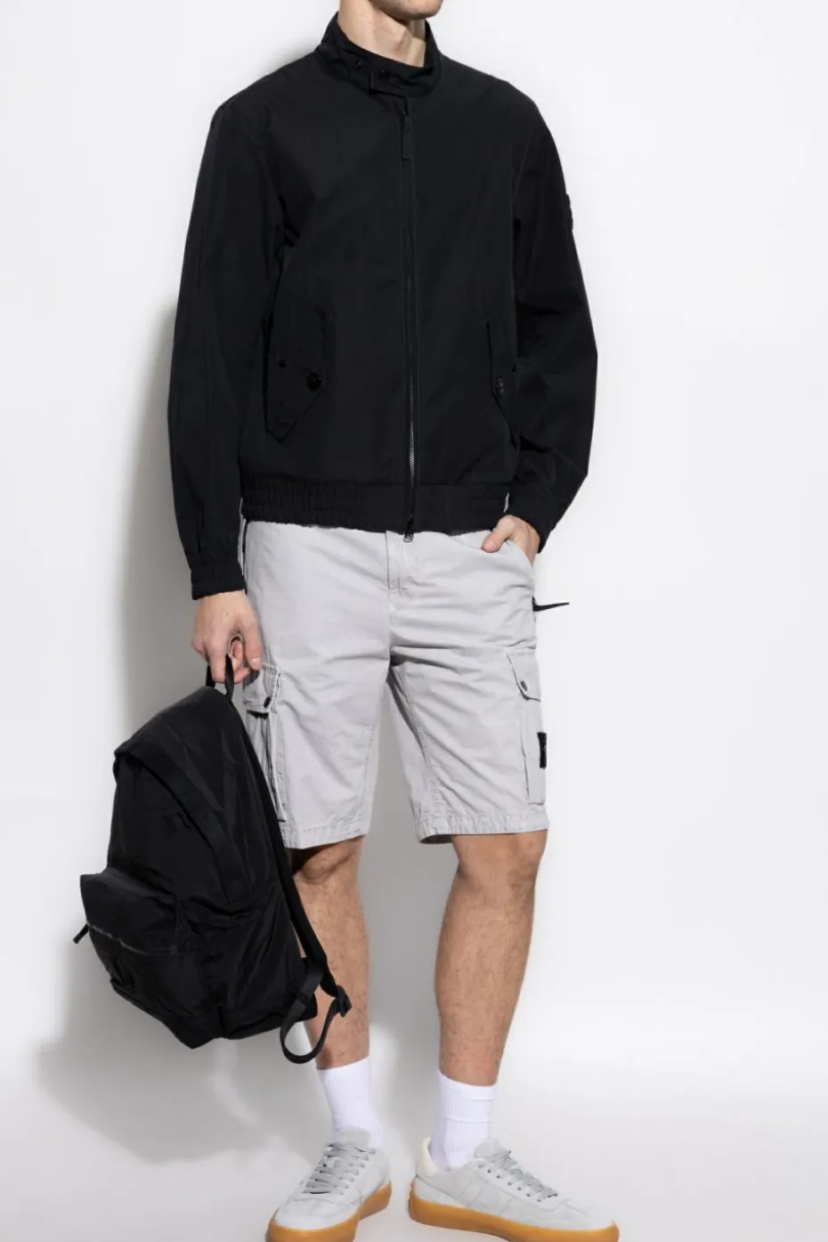 Stone Island CZARNY Kurtka z logo