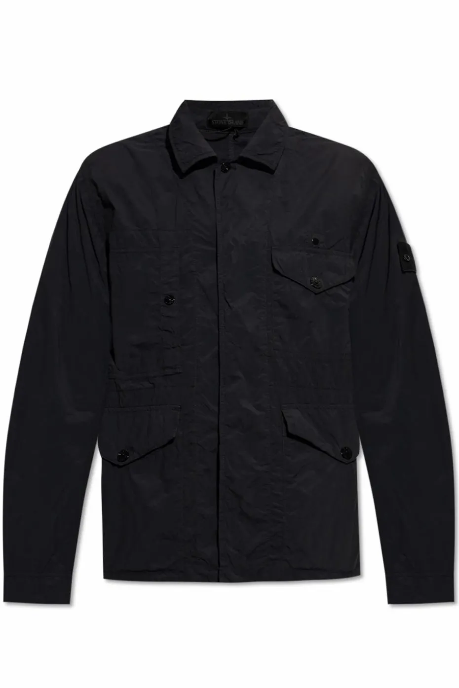 Stone Island CZARNY Kurtka z kieszeniami