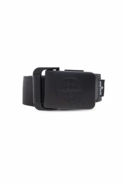 Stone Island CZARNY Pasek z logo