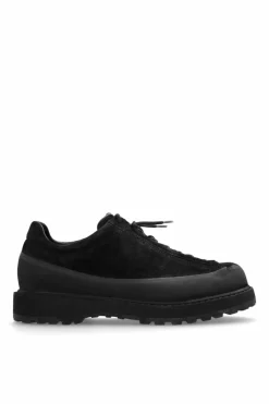 Stone Island CZARNY Skórzane buty
