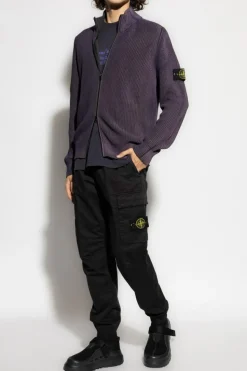 Stone Island CZARNY Spodnie z logo