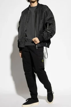 Stone Island CZARNY Spodnie typu `cargo`