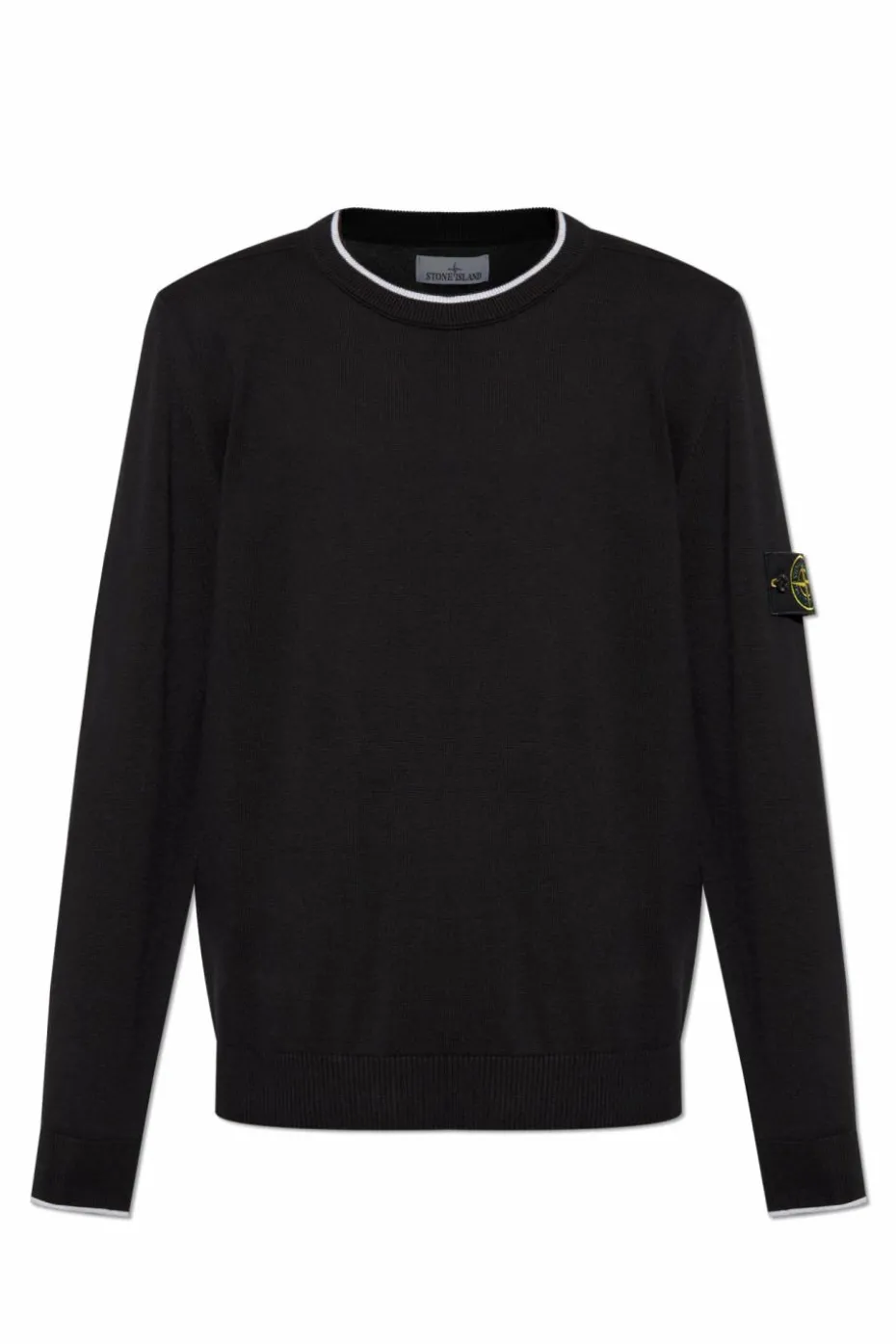 Stone Island CZARNY Sweter z okrągłym dekoltem