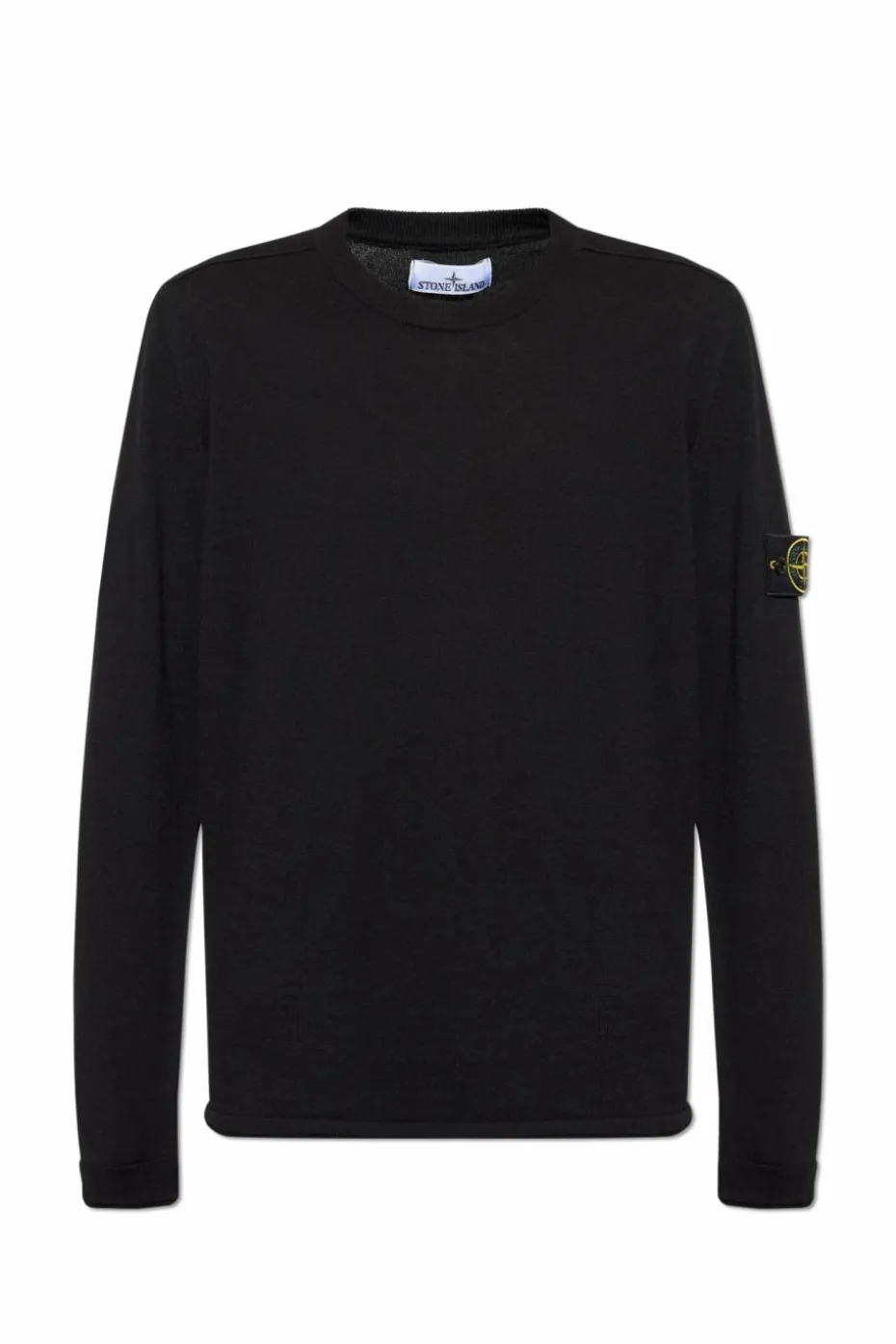 Stone Island CZARNY Sweter z logo