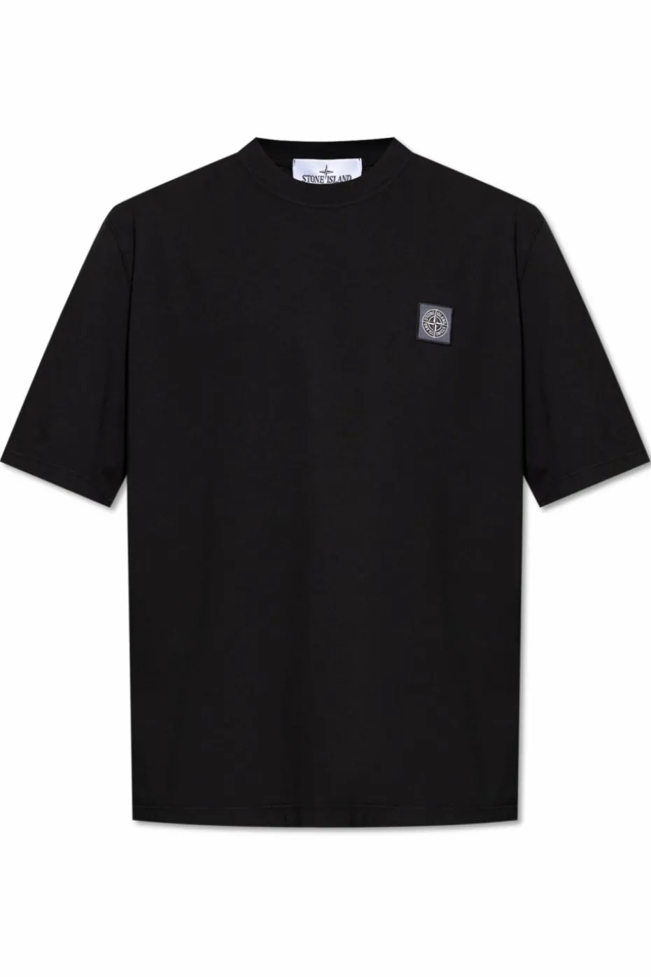 Stone Island CZARNY T-shirt z logo