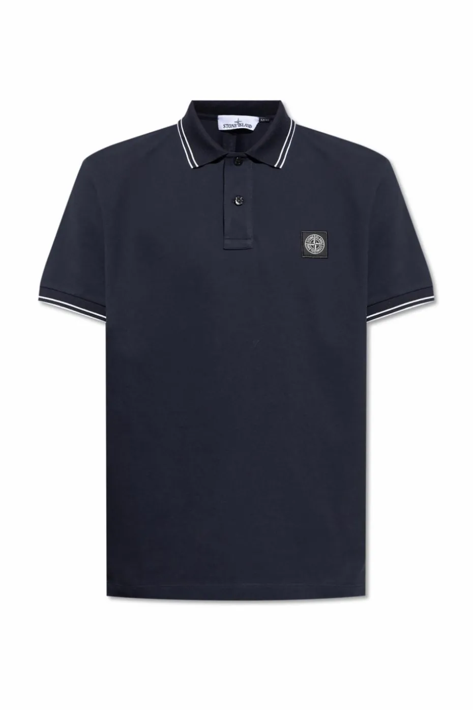 Stone Island GRANATOWY Bawełniane polo