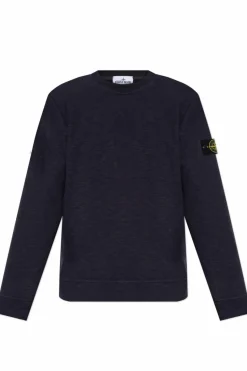 Stone Island GRANATOWY Bluza z logo