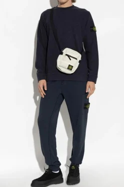 Stone Island GRANATOWY Bluza z logo
