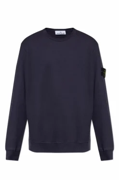 Stone Island GRANATOWY Bluza z logo