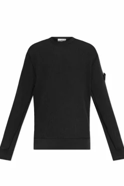 Stone Island GRANATOWY Bluza z logo