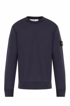 Stone Island GRANATOWY Bluza z logo