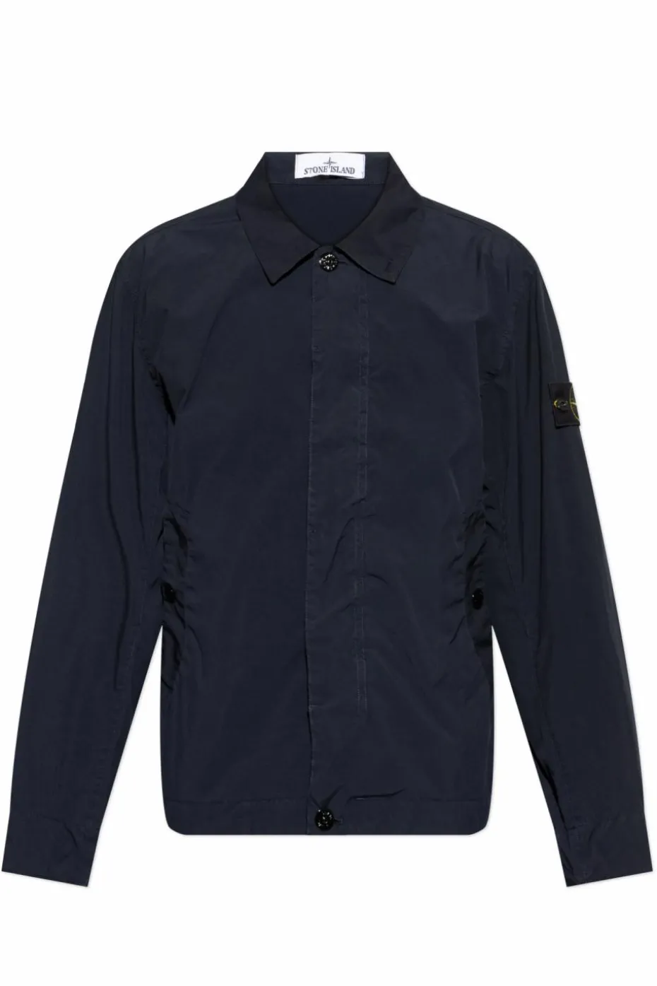 Stone Island GRANATOWY Kurtka z naszywką z logo
