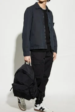Stone Island GRANATOWY Kurtka z logo