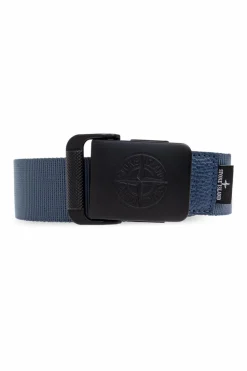 Stone Island GRANATOWY Pasek z logo