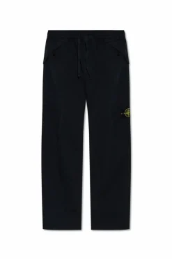 Stone Island GRANATOWY Spodnie z kieszeniami