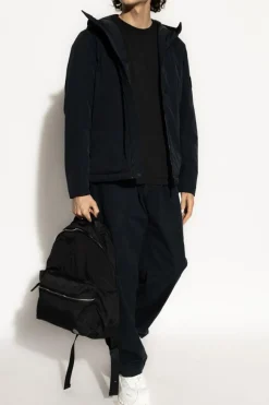 Stone Island GRANATOWY Spodnie z kieszeniami