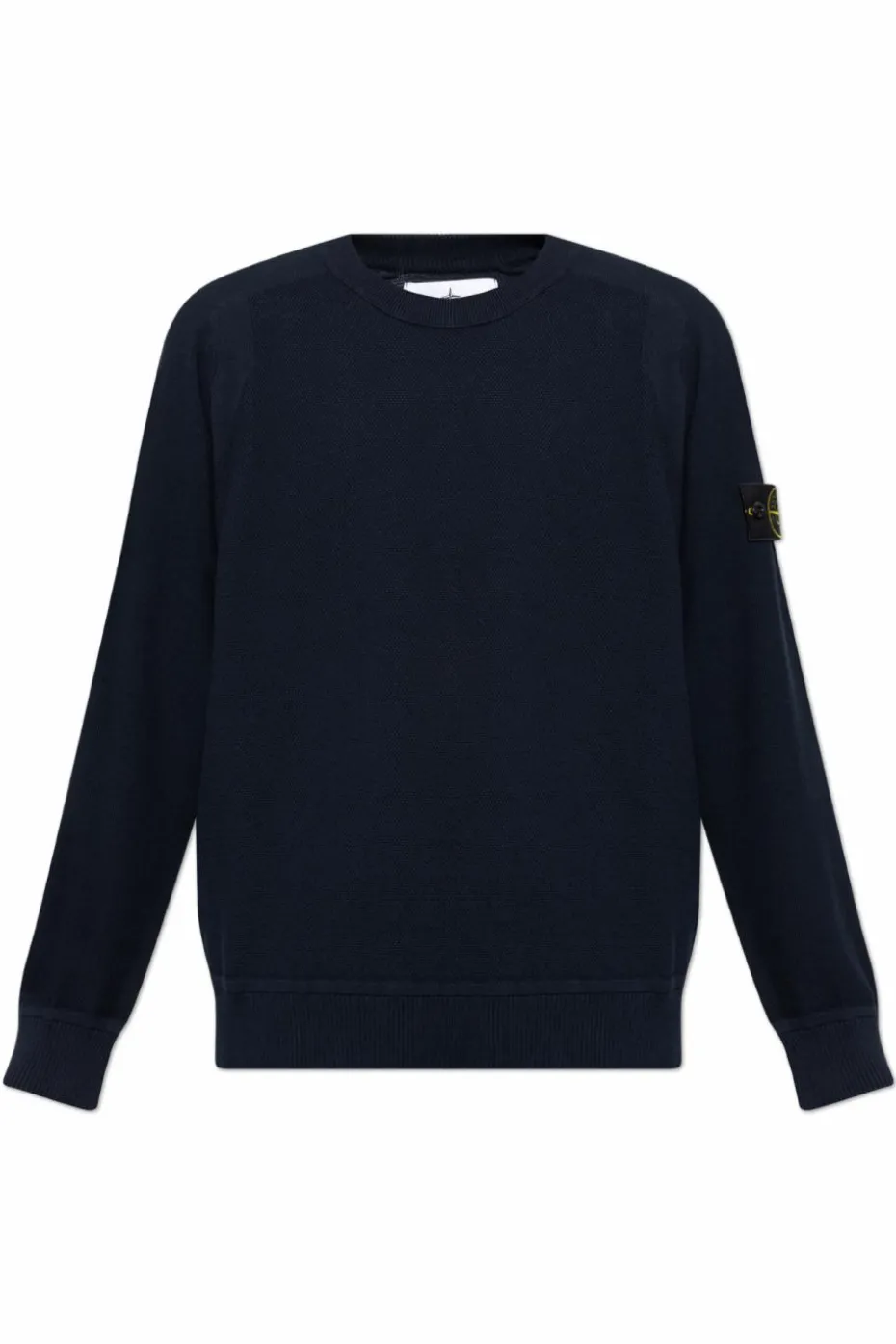 Stone Island GRANATOWY Sweter z logo