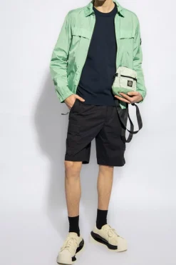 Stone Island GRANATOWY Sweter z logo