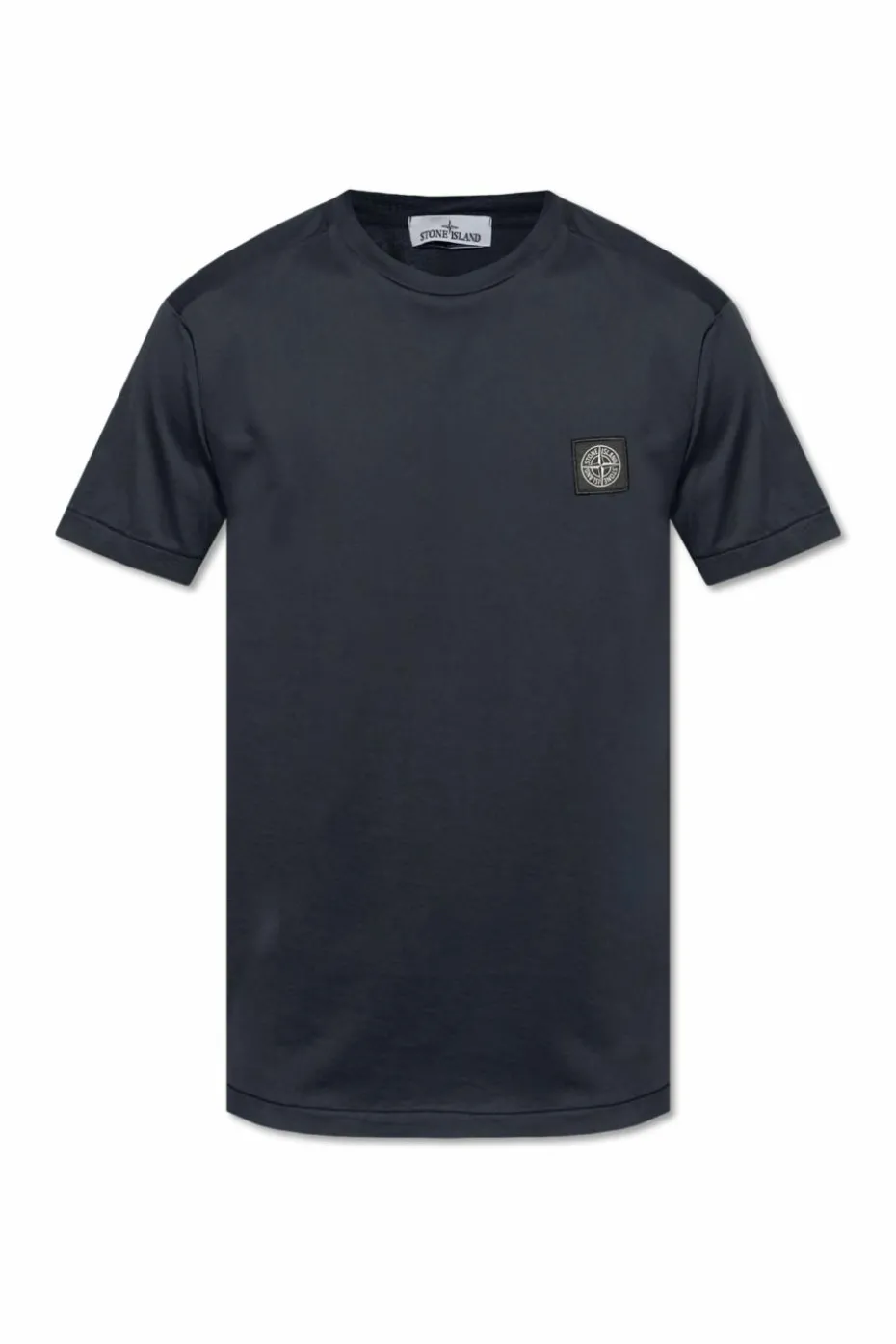 Stone Island GRANATOWY T-shirt z logo