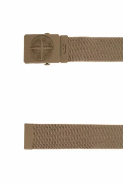 Stone Island Junior beżowy Pasek z logo