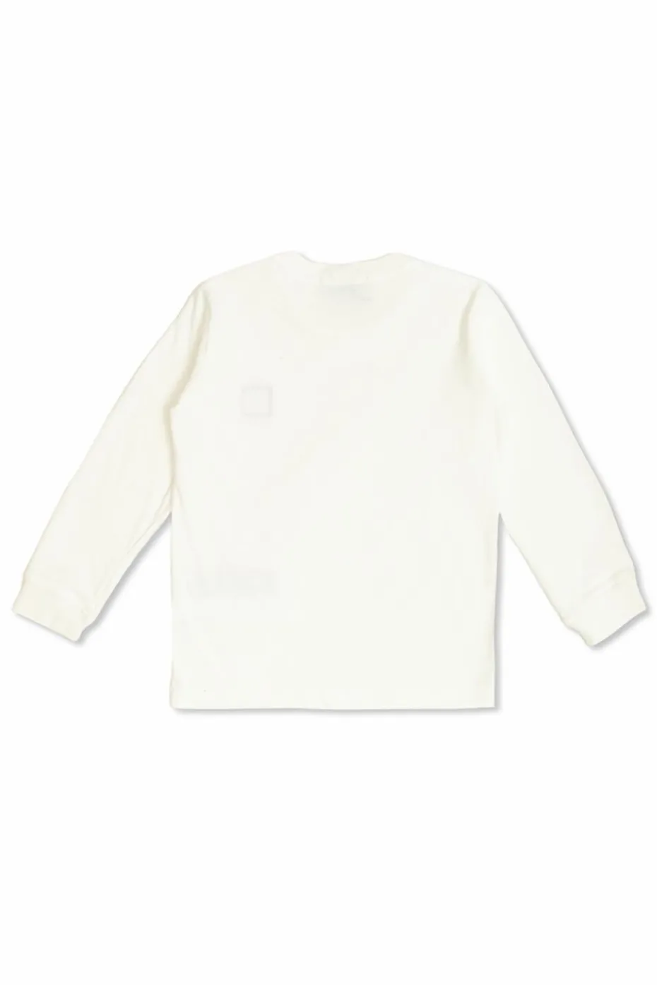 Stone Island Junior BIAŁY T-shirt z długimi rękawami