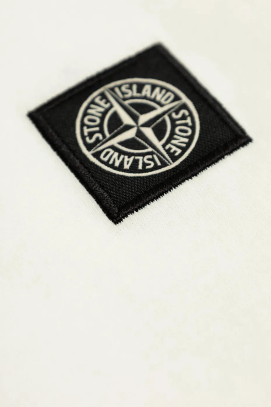 Stone Island Junior BIAŁY T-shirt z długimi rękawami