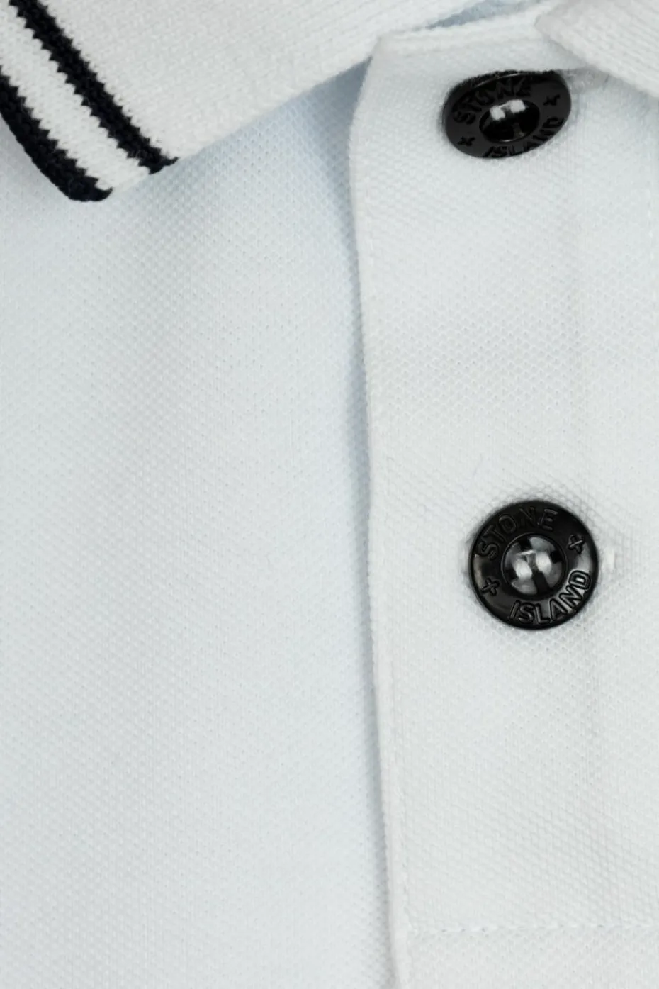 Stone Island Junior BIAŁY Polo z logo