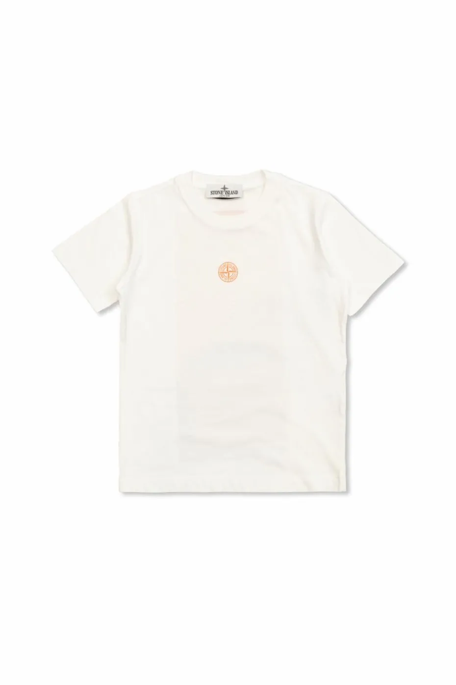 Stone Island Junior BIAŁY T-shirt z logo