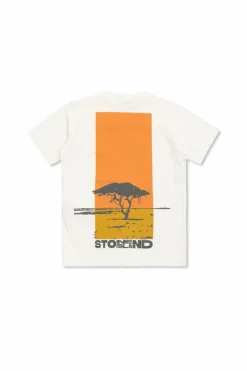 Stone Island Junior BIAŁY T-shirt z logo