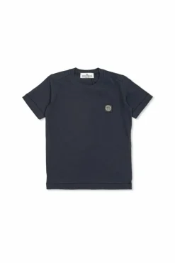 Stone Island Junior CZARNY T-shirt z logo