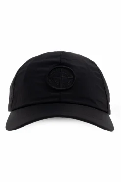 Stone Island Junior CZARNY Czapka z daszkiem