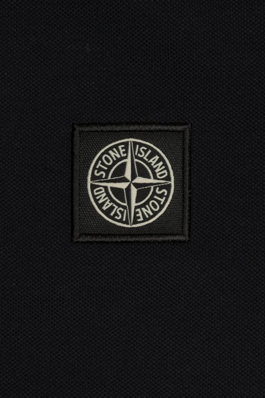 Stone Island Junior CZARNY Polo z logo