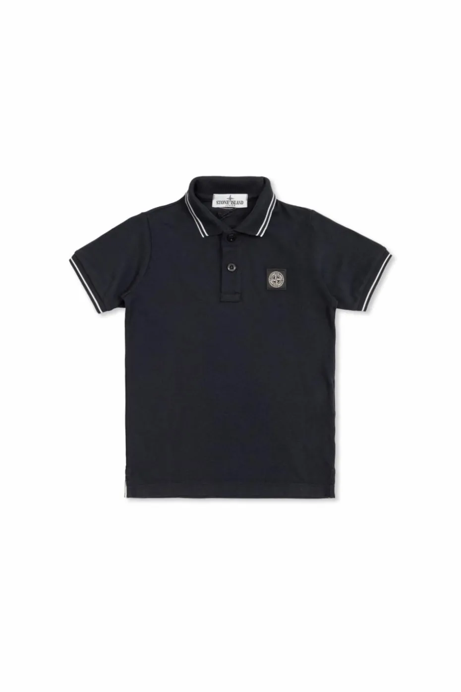 Stone Island Junior CZARNY T-shirt z logo