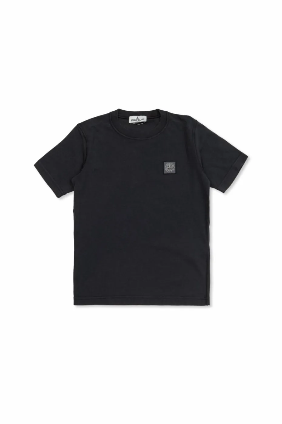Stone Island Junior CZARNY T-shirt z logo