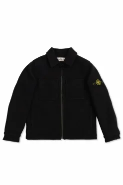 Stone Island Junior CZARNY Kurtka z logo