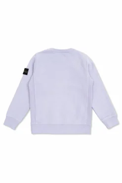 Stone Island Junior FIOLETOWY Bluza z logo