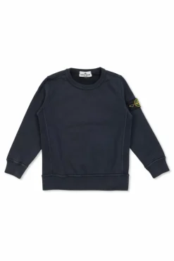 Stone Island Junior GRANATOWY Bluza z logo