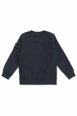 Stone Island Junior GRANATOWY Bluza z logo