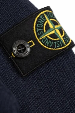 Stone Island Junior GRANATOWY Sweter z logo