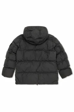 Stone Island Junior GRANATOWY Kurtka puchowa z logo