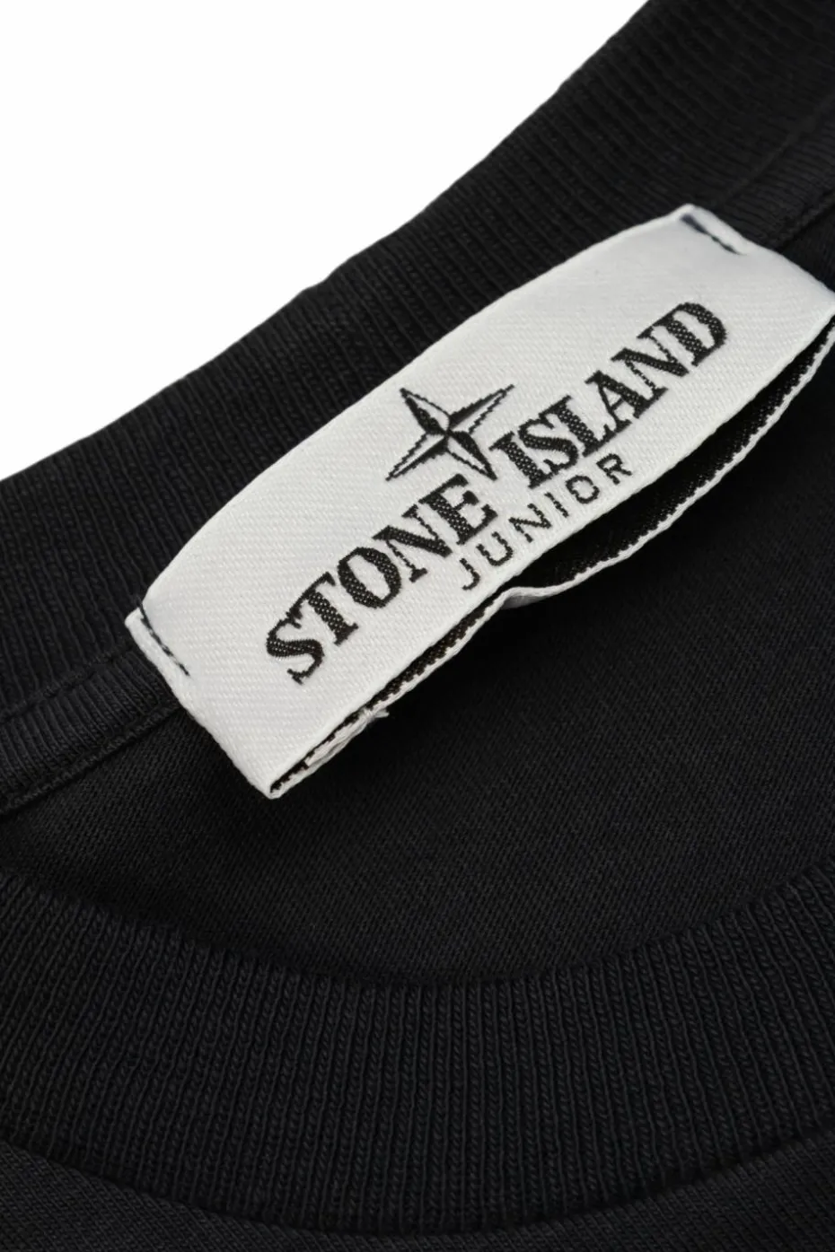 Stone Island Junior GRANATOWY T-shirt z logo