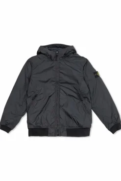 Stone Island Junior GRANATOWY Ocieplana kurtka