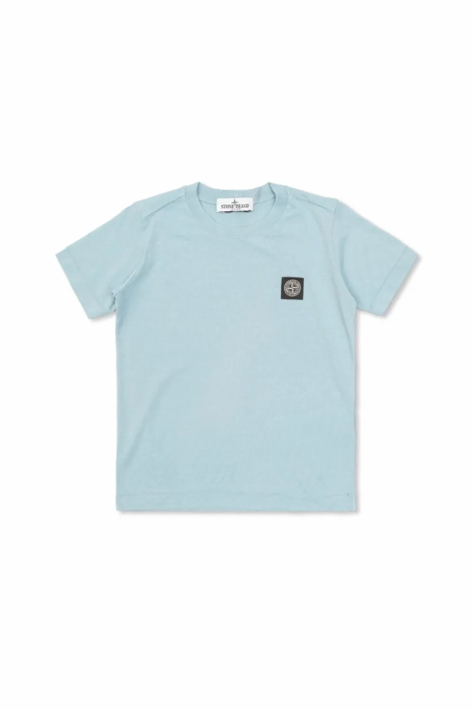 Stone Island Junior jasnoniebieski T-shirt z logo