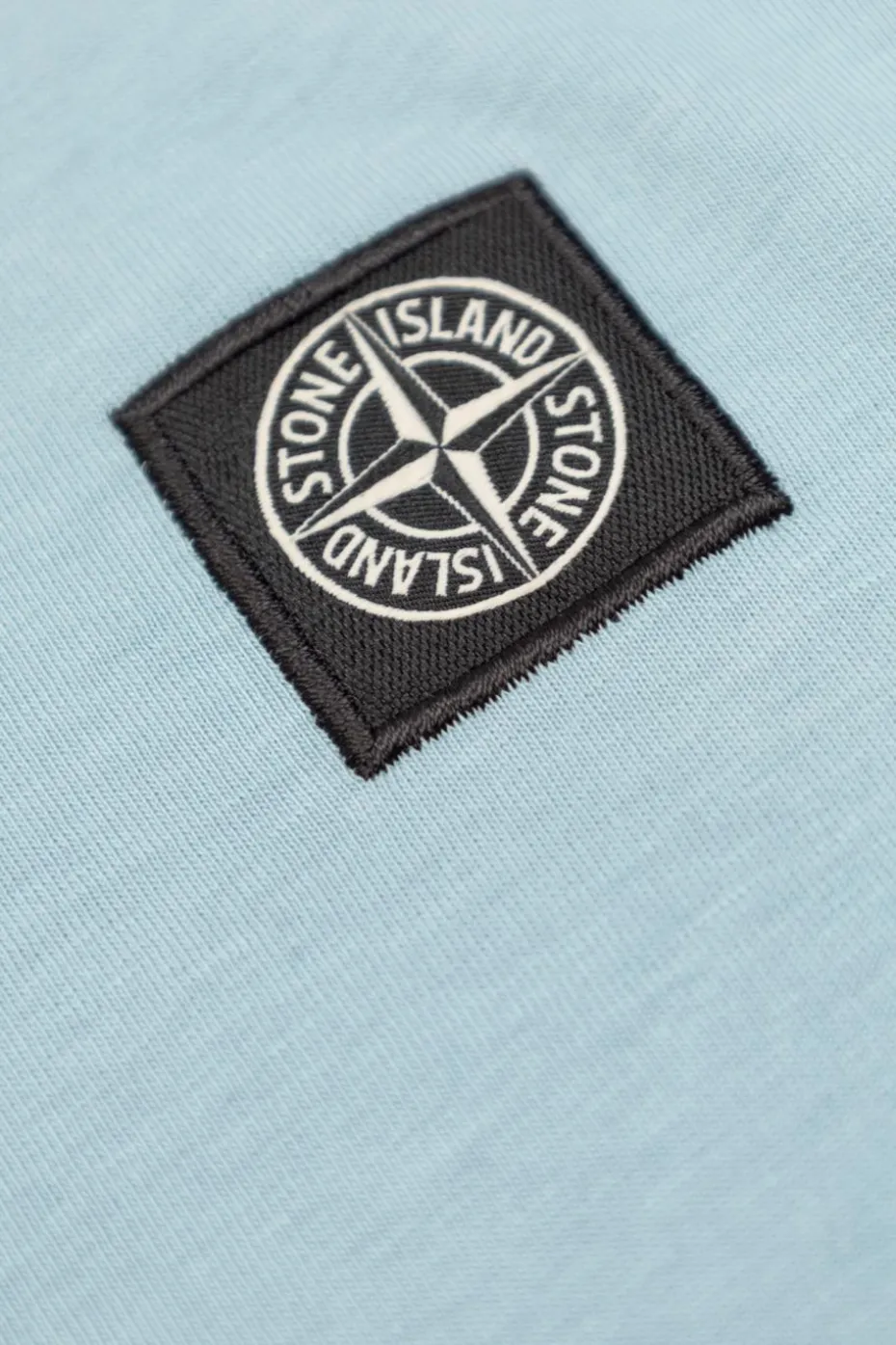 Stone Island Junior jasnoniebieski T-shirt z logo
