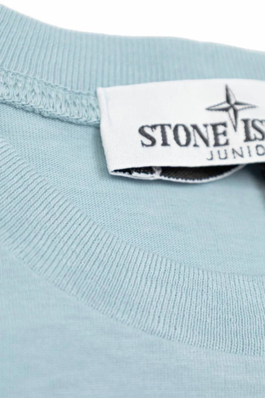Stone Island Junior jasnoniebieski T-shirt z logo
