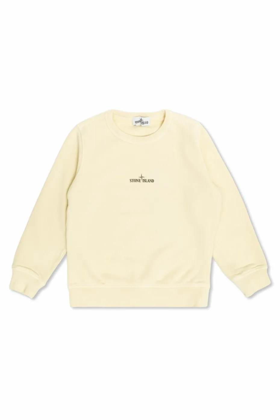 Stone Island Junior kremowy Bluza z logo